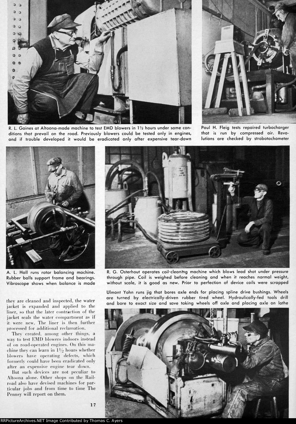 PRR "Altoona Makes Machines," Page 17, 1956